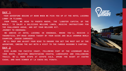 *ENGLISH* BAJA Off-Road Tour SEPT 25-28