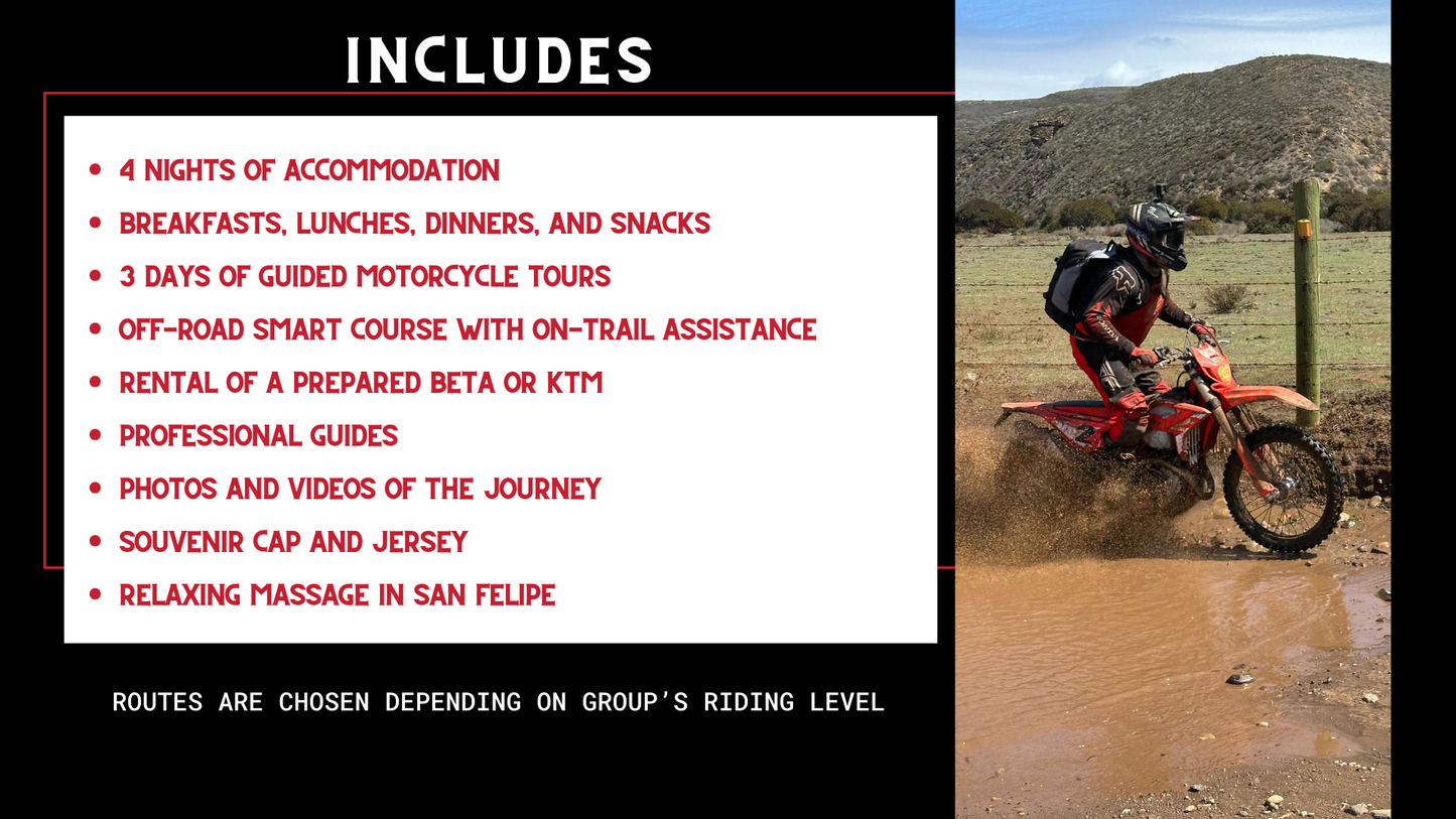 *ENGLISH* BAJA Off-Road Tour SEPT 25-28