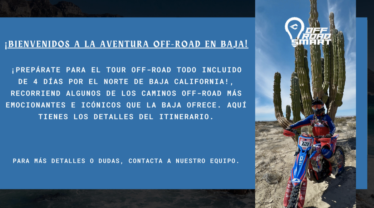*ESPAÑOL* BAJA Off-Road Tour MARZO 4-8